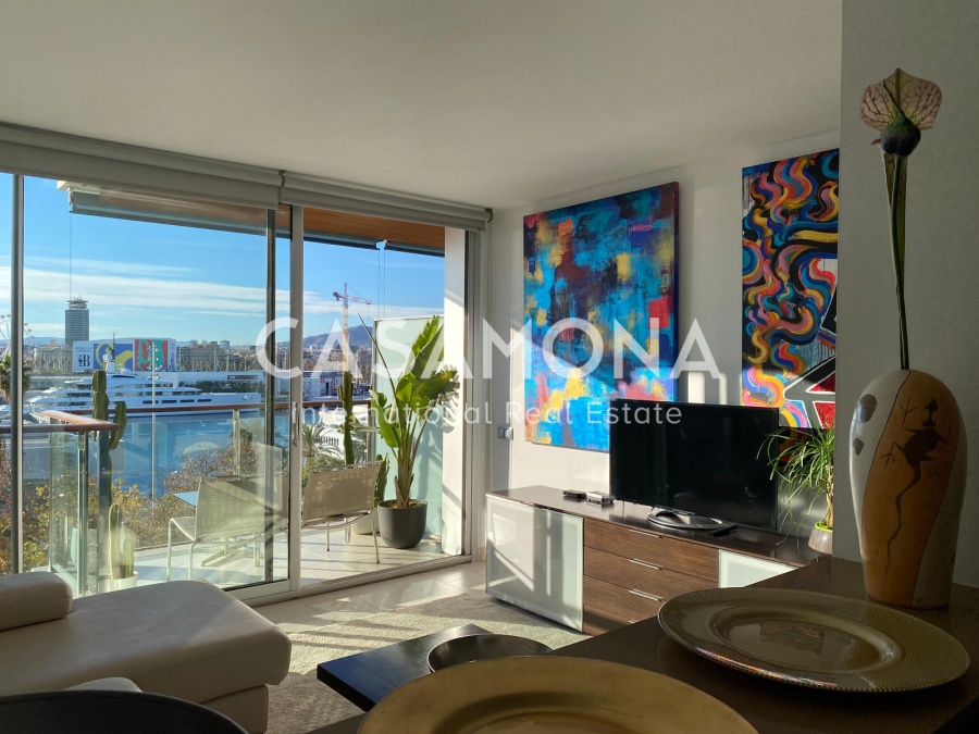 Fantastisk 1 værelses penthouse med udsigt over Barcelona