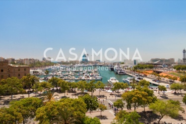 Appartement lumineux de 2 chambres avec vue sur Port Vell et Montjuic
