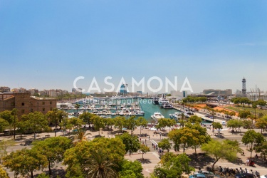 Rymlig l�genhet med 2 sovrum med spektakul�r utsikt �ver Barcelonas skyline