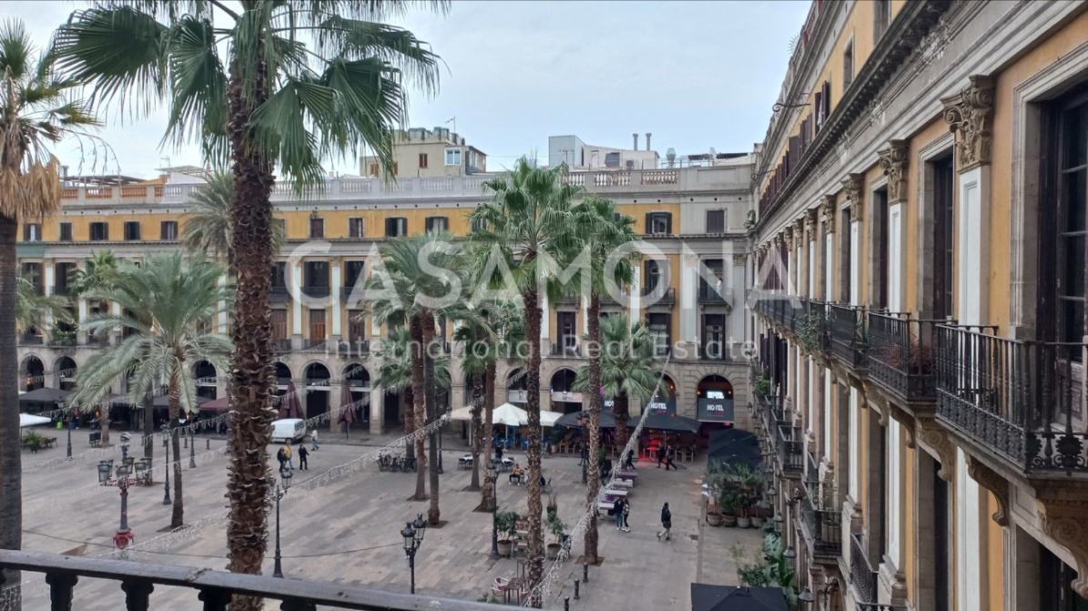 Estudi Acollidor amb Ascensor, Balcó i Vista sobre la Plaça Reial Estudi Acollidor amb Ascensor, Balcó i Vista sobre la Plaça Reial