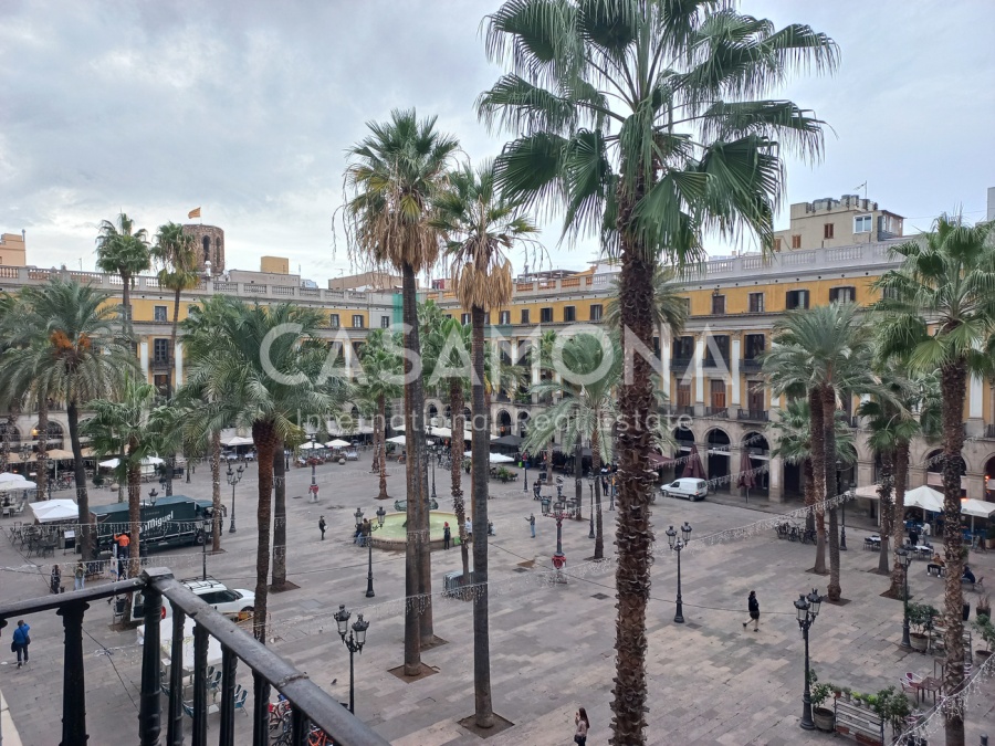 Estudi Acollidor amb Ascensor, Balcó i Vista sobre la Plaça Reial Estudi Acollidor amb Ascensor, Balcó i Vista sobre la Plaça Reial