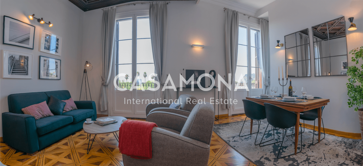 Apartament 2 habitacions elegants amb balcó i bonica restaurada paviments Apartament 2 habitacions elegants amb balcó i bonica restaurada paviments