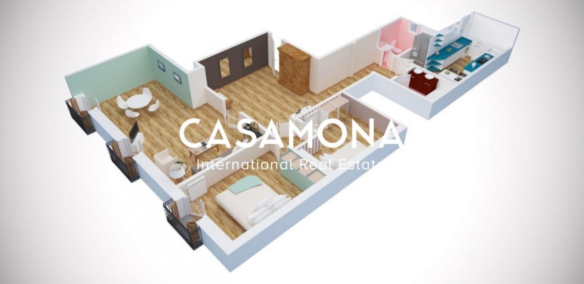 Luminous and Spacious 2 Bedroom Apartment with Balcony in El Born