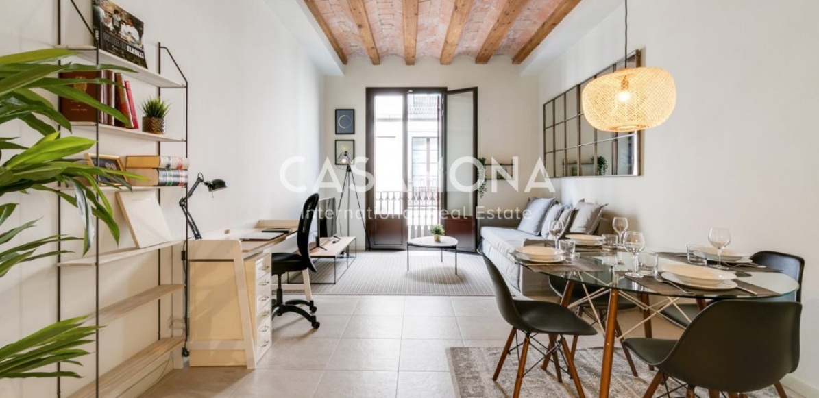 Appartement moderne de 1 chambre avec balcons et terrasse dans un immeuble rénové Appartement moderne de 1 chambre avec balcons et terrasse dans un immeuble rénové