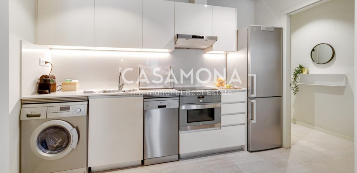 Appartement moderne de 1 chambre avec balcons et terrasse dans un immeuble rénové Appartement moderne de 1 chambre avec balcons et terrasse dans un immeuble rénové
