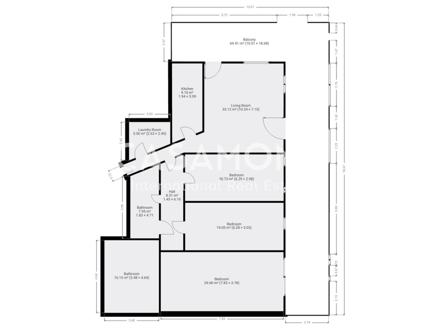 Modern 3 Bedroom Apartment with Amazing Sea Views in Diagonal Mar Modern 3 Bedroom Apartment with Amazing Sea Views in Diagonal Mar