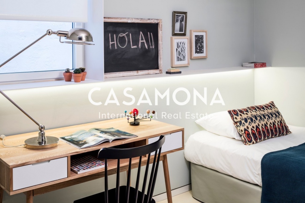Luxuriöse 4-Zimmer-Wohnung mit Pool und Terrasse in Sarria Luxuriöse 4-Zimmer-Wohnung mit Pool und Terrasse in Sarria