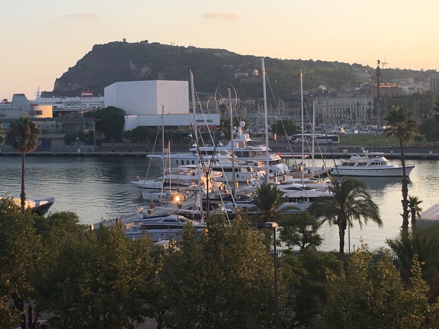 Apartament de luxe, residència exclusiva a la vora del mar amb vistes panoràmiques al port - terrassa i ascensor