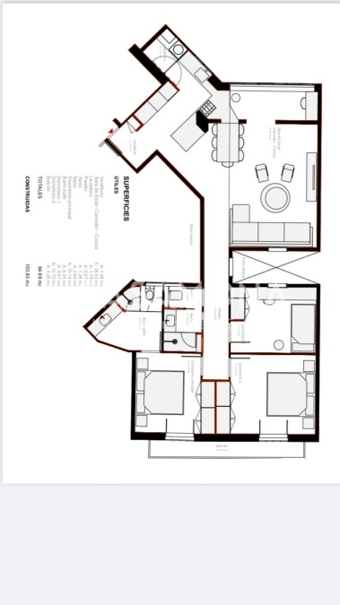 Incroyable appartement spacieux avec balcon et style catalan luxueux Incroyable appartement spacieux avec balcon et style catalan luxueux