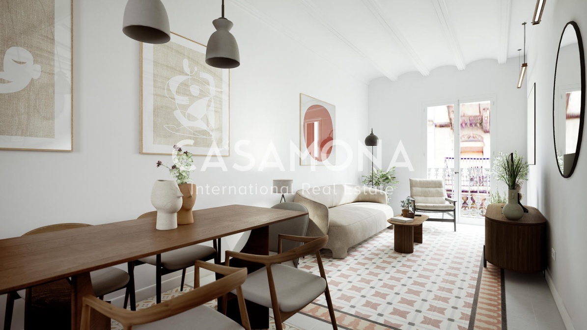 VENDU Appartement entièrement rénové de 2 chambres et 2 salles de bains à Barceloneta VENDU Appartement entièrement rénové de 2 chambres et 2 salles de bains à Barceloneta
