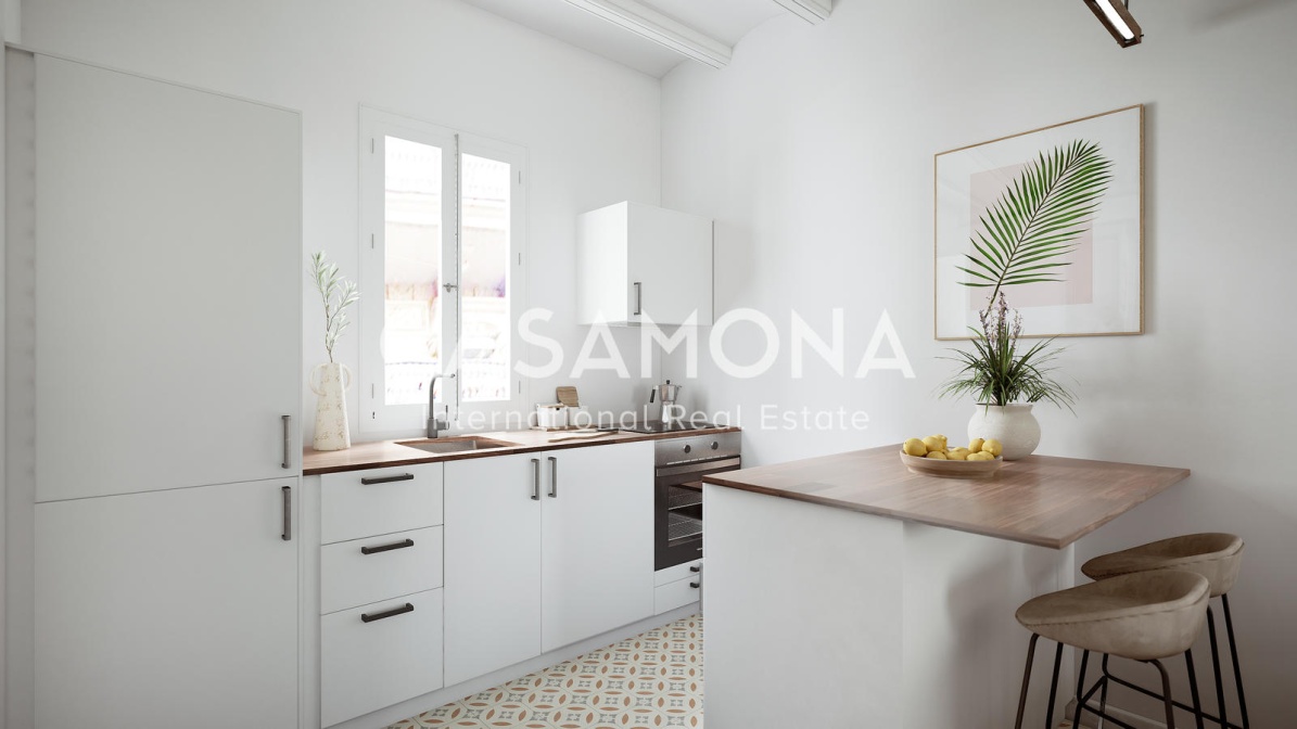 VENDU Appartement entièrement rénové de 2 chambres et 2 salles de bains à Barceloneta VENDU Appartement entièrement rénové de 2 chambres et 2 salles de bains à Barceloneta