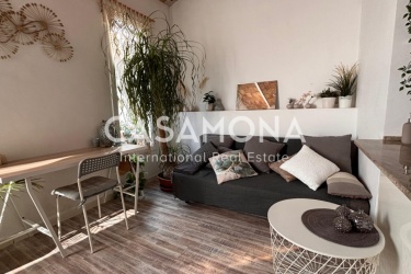 Boho leilighet med eksklusiv terrasse i Poble Sec