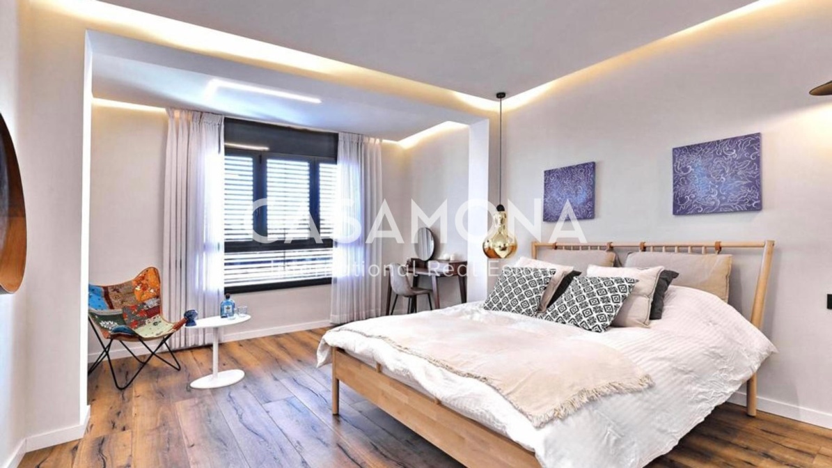 Elegant penthouse med privat terrasse med naturskjønn utsikt