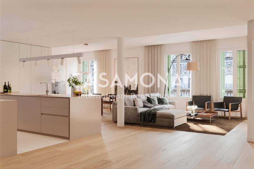 Apartamentos de lujo y exclusivos ubicados en Rambla Catalunya