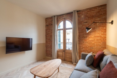 Appartement de 2 chambres doubles avec caractéristiques catalanes à Poble Sec Appartement de 2 chambres doubles avec caractéristiques catalanes à Poble Sec