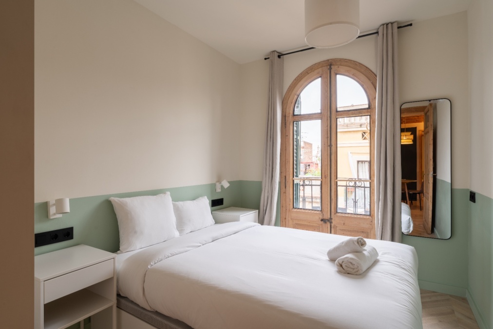 Apartment mit 2 Doppelzimmern und katalanischen Elementen in Poble Sec Apartment mit 2 Doppelzimmern und katalanischen Elementen in Poble Sec