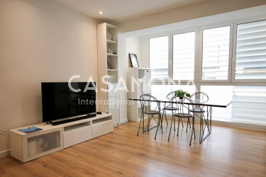 Modernt rum i Co-Living med dubbels�ng