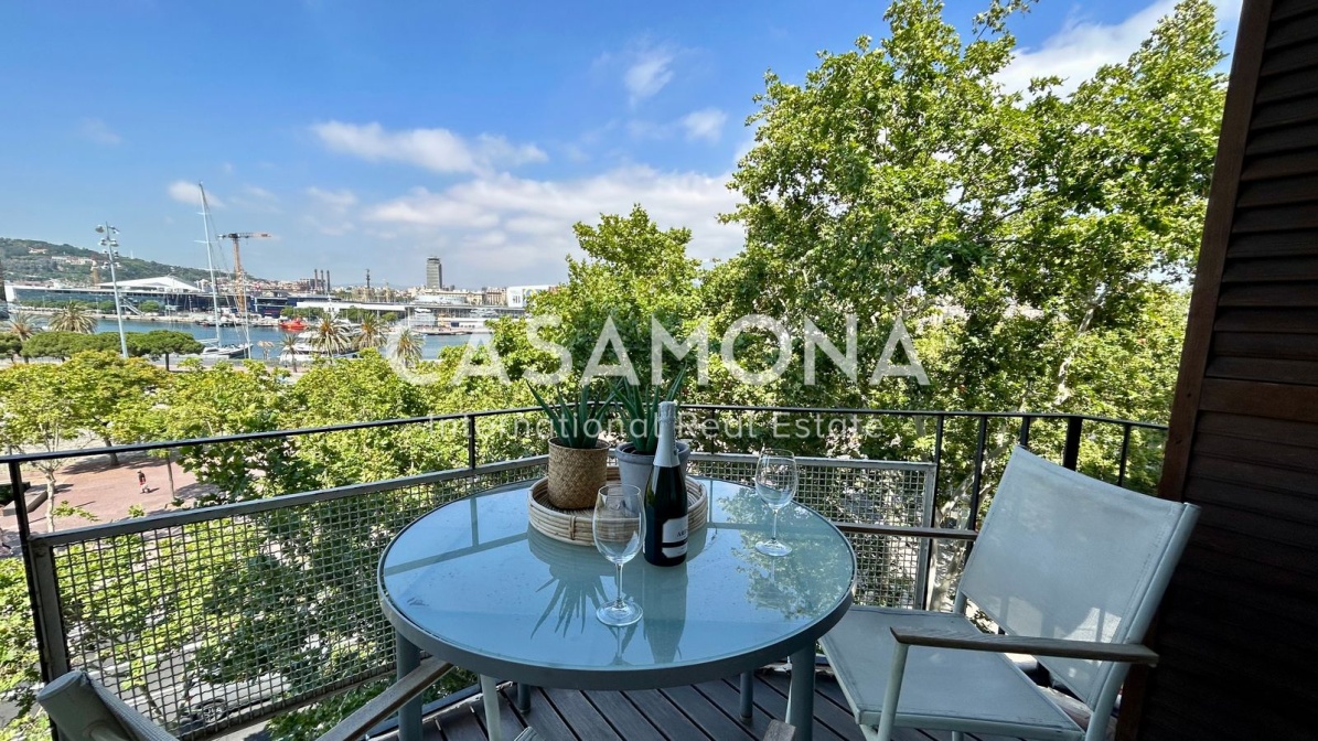 Moderno Apartamento de 1 Dormitorio con Vistas al Mar en Port Vell Moderno Apartamento de 1 Dormitorio con Vistas al Mar en Port Vell