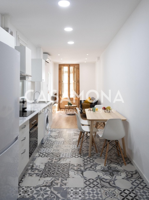 Moderne 2-Zimmer-Wohnung in einer Fußgängerzone in Gracia Moderne 2-Zimmer-Wohnung in einer Fußgängerzone in Gracia