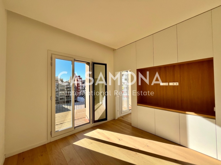Luxuriöses Penthouse mit mehreren Terrassen an der Rambla Cataluña