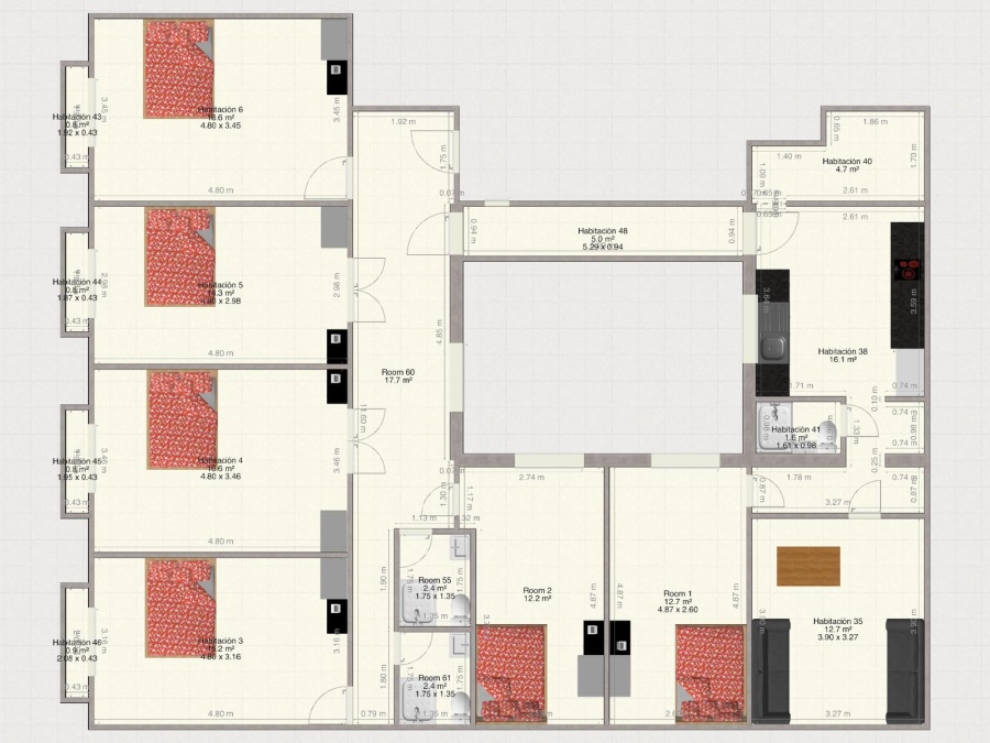 (SOLD) 6 Bedroom Apartment with Balconies in the Gothic Quarter - Ideal for Coliving Investment