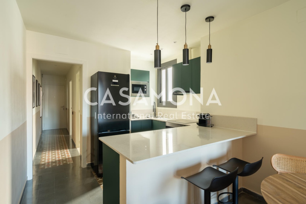 Wunderschöne Wohnung mit 2 Schlafzimmern und 2 Bädern und riesigem Balkon in Eixample Wunderschöne Wohnung mit 2 Schlafzimmern und 2 Bädern und riesigem Balkon in Eixample