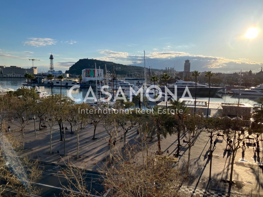Moderno apartamento de 2 dormitorios en la Barceloneta con vistas panorámicas al mar