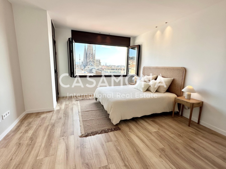 VENUT Apartament luxós amb vistes panoràmiques de l'horitzó de la Sagrada Família.