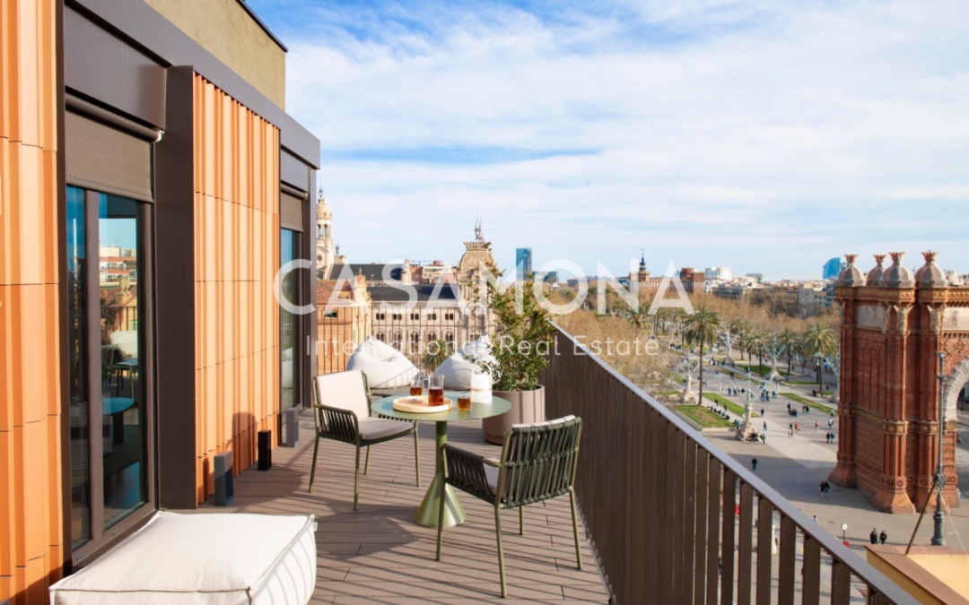 Llamativo ático con gran terraza y vistas impresionantes