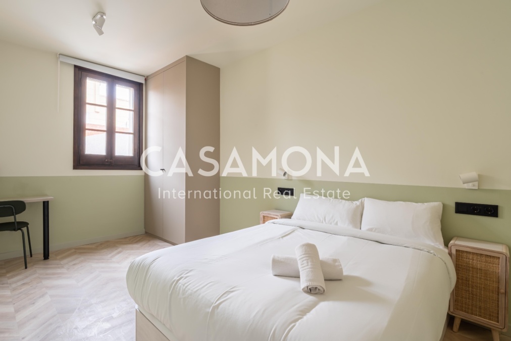 Apartament Lluminós i Totalment Renovat de 2 Habitacions al Poblenou