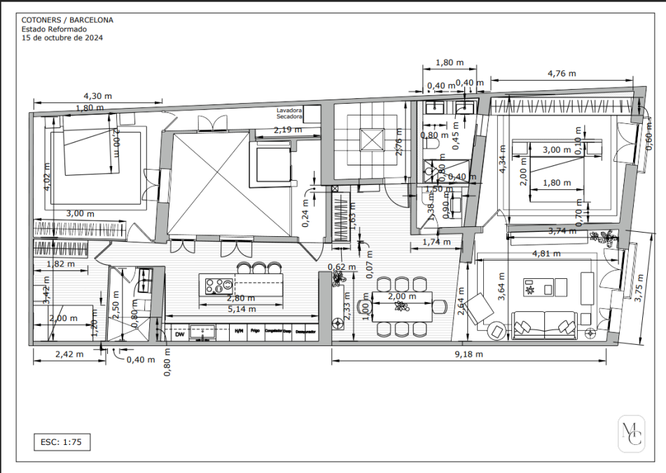 (VENDU) Appartement de 3 Chambres Entièrement Rénové avec Éléments Catalans Traditionnels à El Born (VENDU) Appartement de 3 Chambres Entièrement Rénové avec Éléments Catalans Traditionnels à El Born