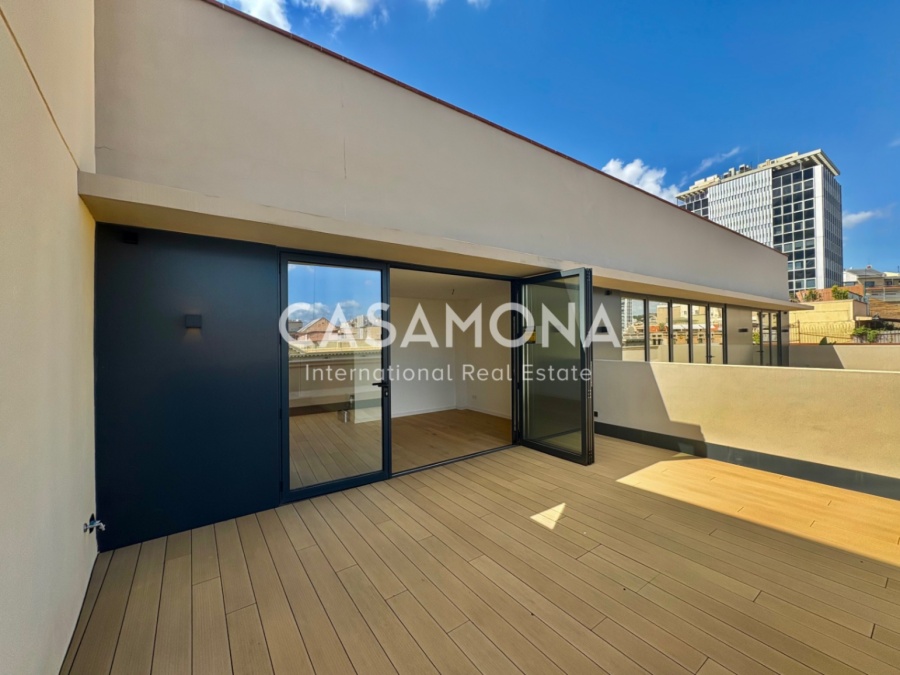 Modernes Penthouse Mit Privater Terrasse Im Herzen Von Barcelona