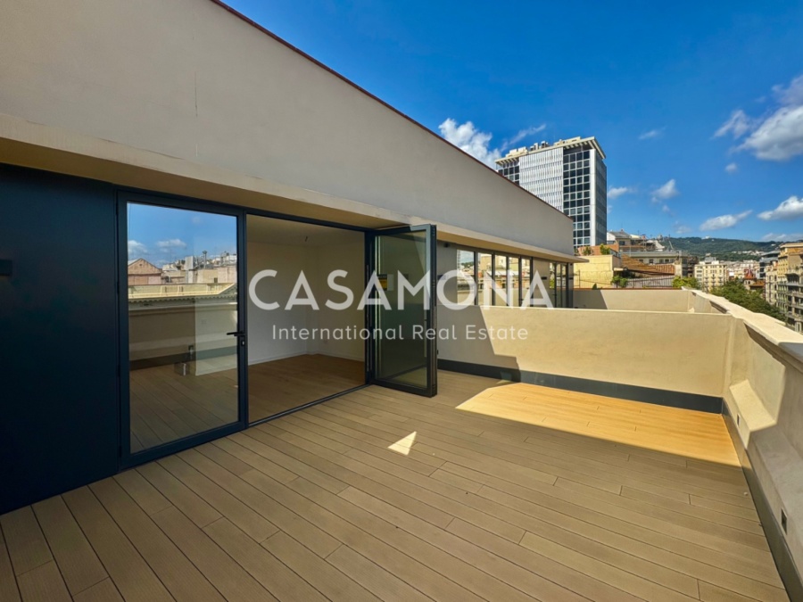 Modernes Penthouse Mit Privater Terrasse Im Herzen Von Barcelona