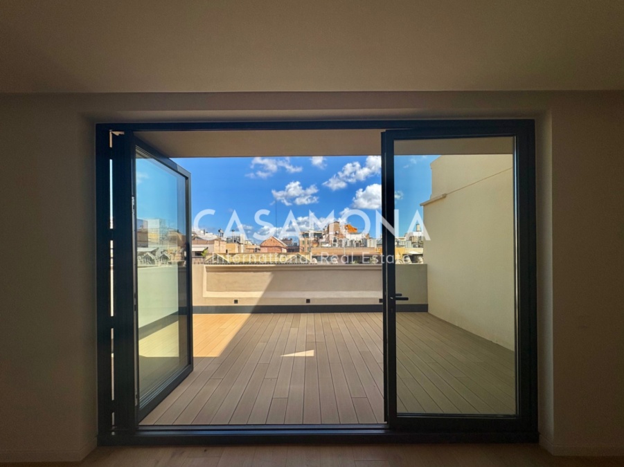 Àtic Modern Amb Terrassa Privada Al Cor De Barcelona Àtic Modern Amb Terrassa Privada Al Cor De Barcelona