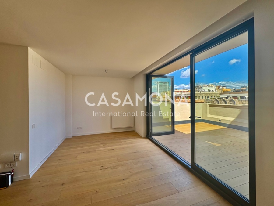 Modernes Penthouse Mit Privater Terrasse Im Herzen Von Barcelona