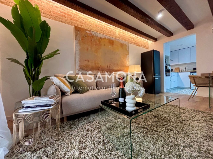 Charming Newly Renovated 2 Bedroom Apartment with Balconies for Rent in Sant Pere