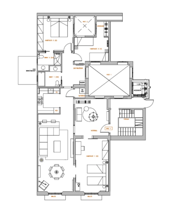 Apartament de 3 Dormitoris Totalment Renovado a Port Vell que Combina l’Encant Històric i l’Elegància Moderna