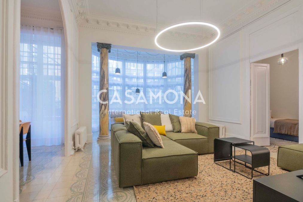 Exklusive 4-Zimmer-Wohnung mit historischen katalanischen Elementen im zentralen Eixample Exklusive 4-Zimmer-Wohnung mit historischen katalanischen Elementen im zentralen Eixample