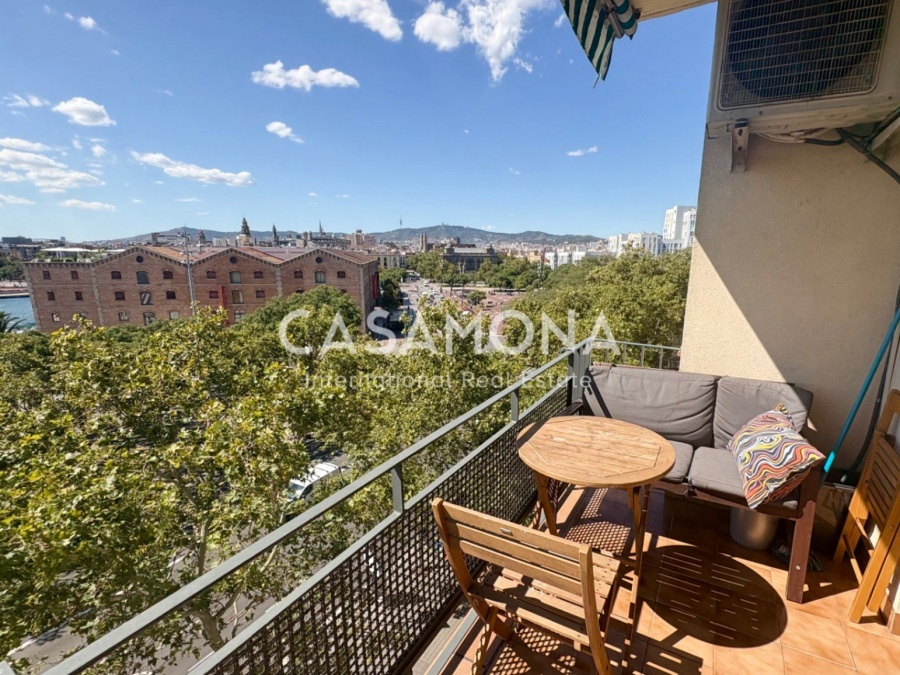 Spectacular Harbour Views, Private Terrace & Elevator on Joan de Borbó – Best Views in BCN! Spectacular Harbour Views, Private Terrace & Elevator on Joan de Borbó – Best Views in BCN!