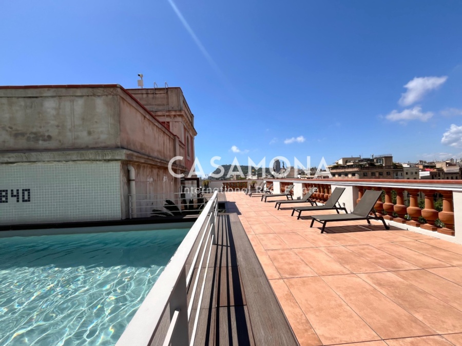 Premium Renovated Apartment with Magnificent Rooftop Pool & Port Views in Barceloneta Premium Renovated Apartment with Magnificent Rooftop Pool & Port Views in Barceloneta