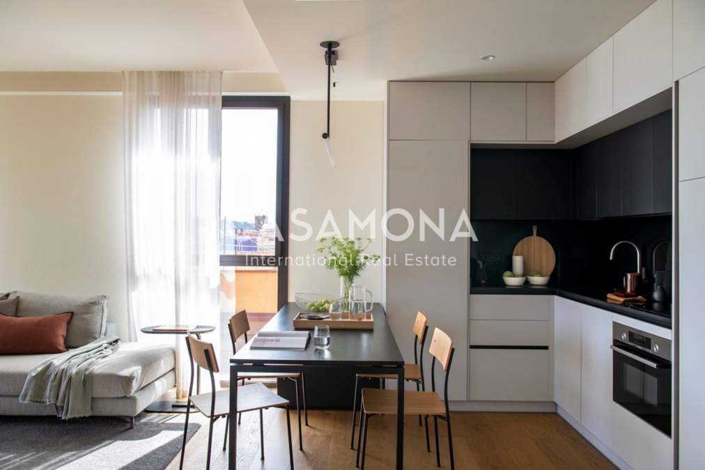 Apartament modern de 2 dormitoris amb terrassa privada a Barcelona Apartament modern de 2 dormitoris amb terrassa privada a Barcelona