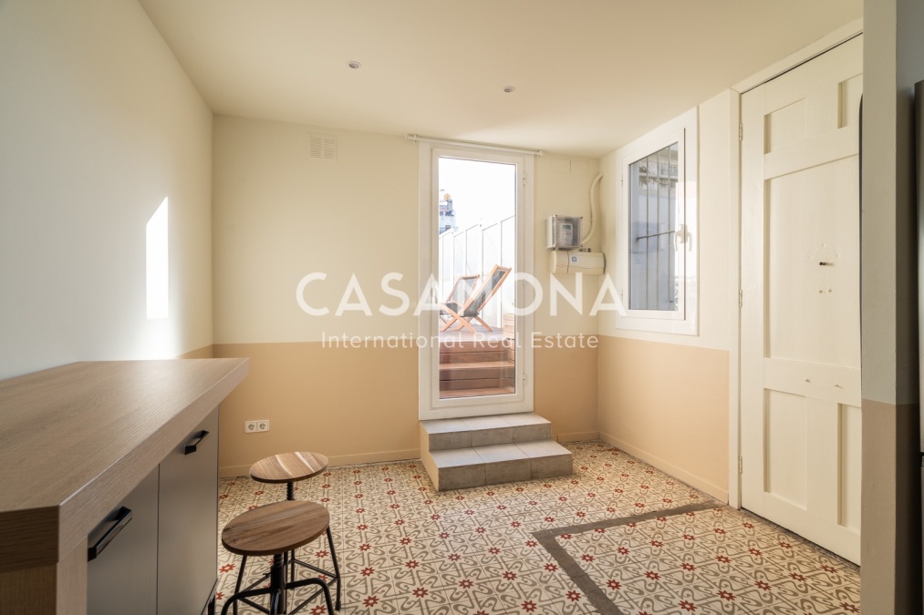 Impressionant apartament d'1 habitació amb terrassa privada al cor de Sant Antoni Impressionant apartament d'1 habitació amb terrassa privada al cor de Sant Antoni