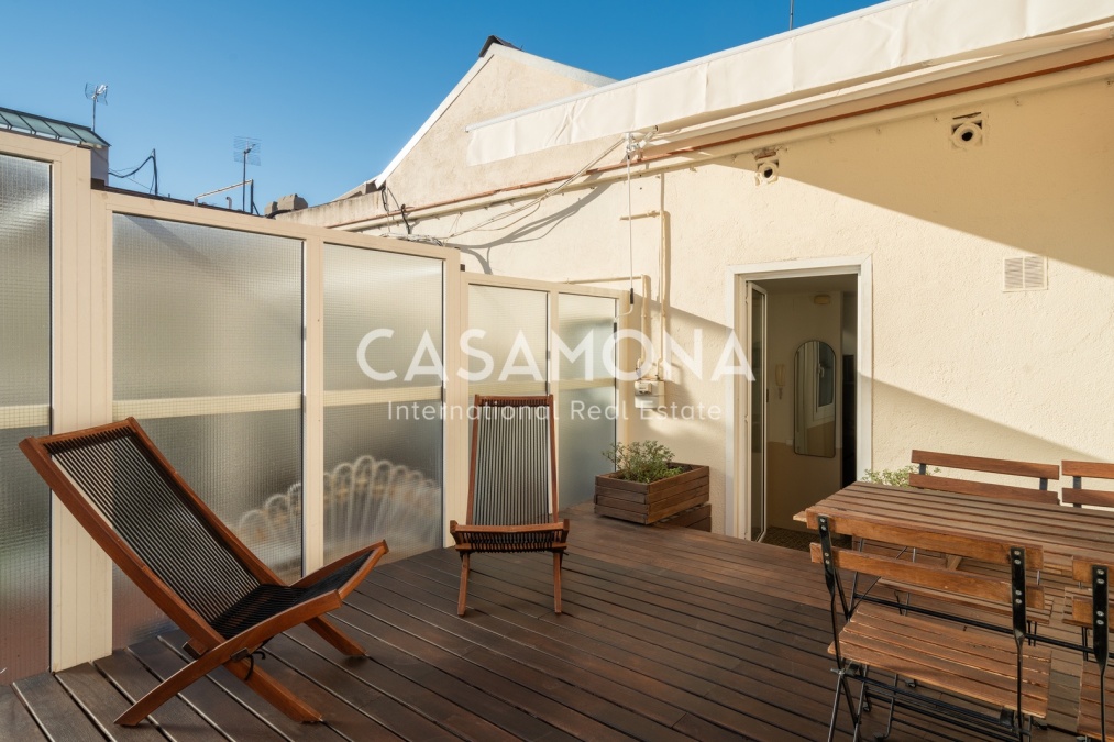 Impressionant apartament d'1 habitació amb terrassa privada al cor de Sant Antoni Impressionant apartament d'1 habitació amb terrassa privada al cor de Sant Antoni