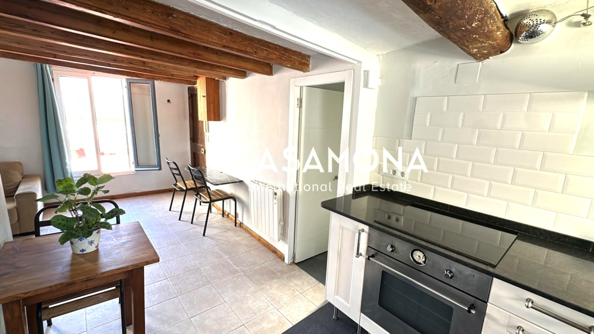 Elegant 1-Bedroom Penthouse with Elevator & Community Terrace in the Heart of The Gothic Quarter 